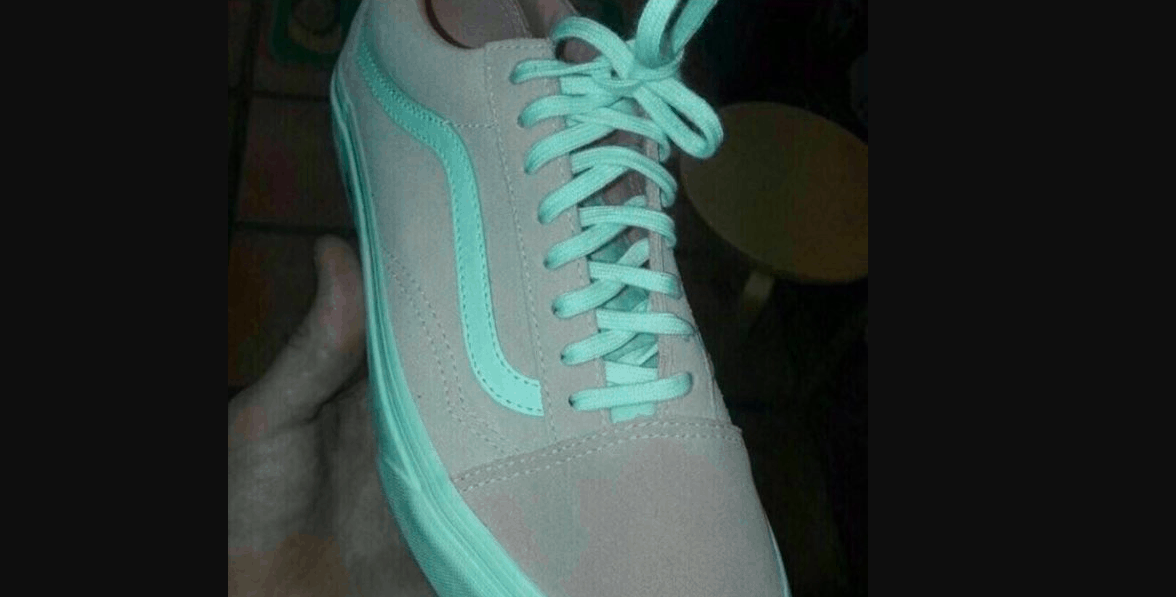 grey green pink white shoe